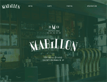 Tablet Screenshot of cafemabillonparis.com